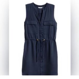 H&M Navy Midi Dress